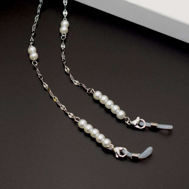 Decorative Pearl-Linked Eyewear Chain Stornfield