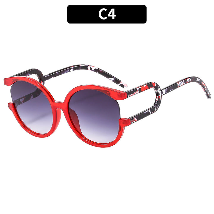 Classic Style Stylish Oversized Round Sunglasses