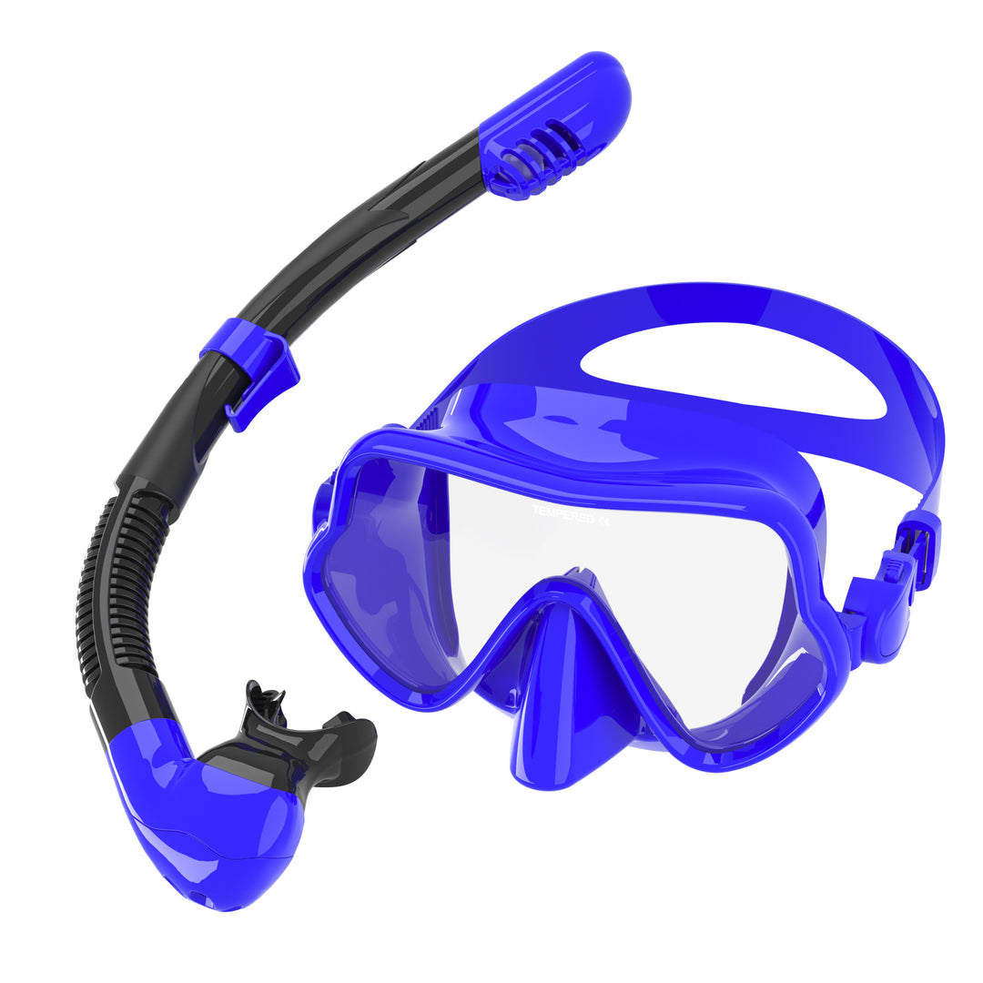 Ergonomic diving mask with flexible breathing tube Stornfield