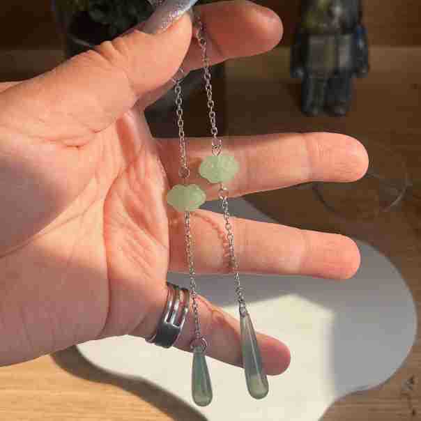 Artisan Leaf Design Dangle Earrings Stornfield