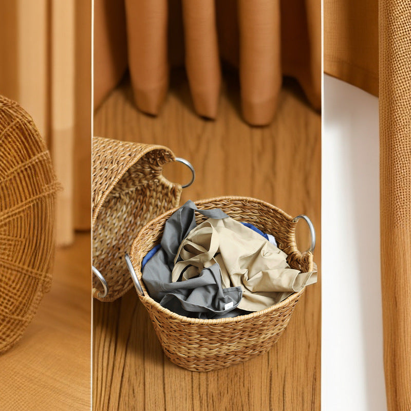 Rustic Woven Laundry Hamper Stornfield