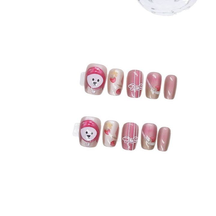 Artistic Cartoon-Themed Press-On Nail Art Stornfield