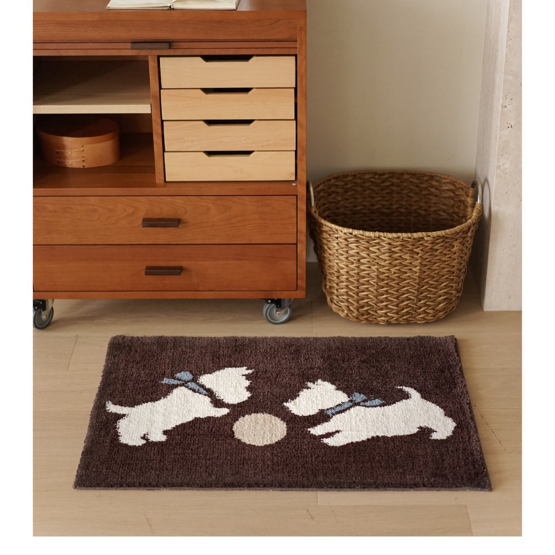 Playful Dog-Themed Area Rug
