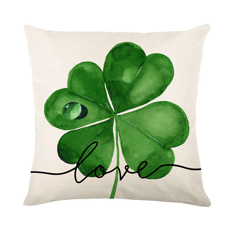 Square Decorative Plaid Linen Cushion Cover