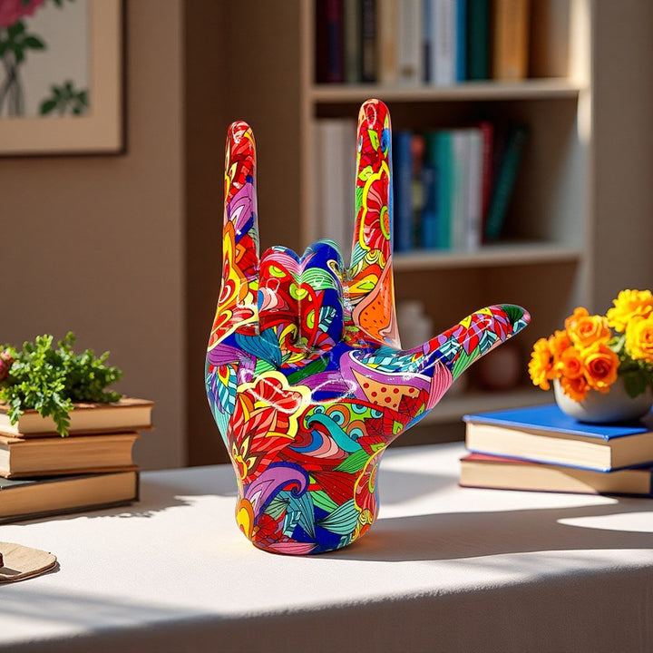 Colorful Hand Sculpture Stornfield