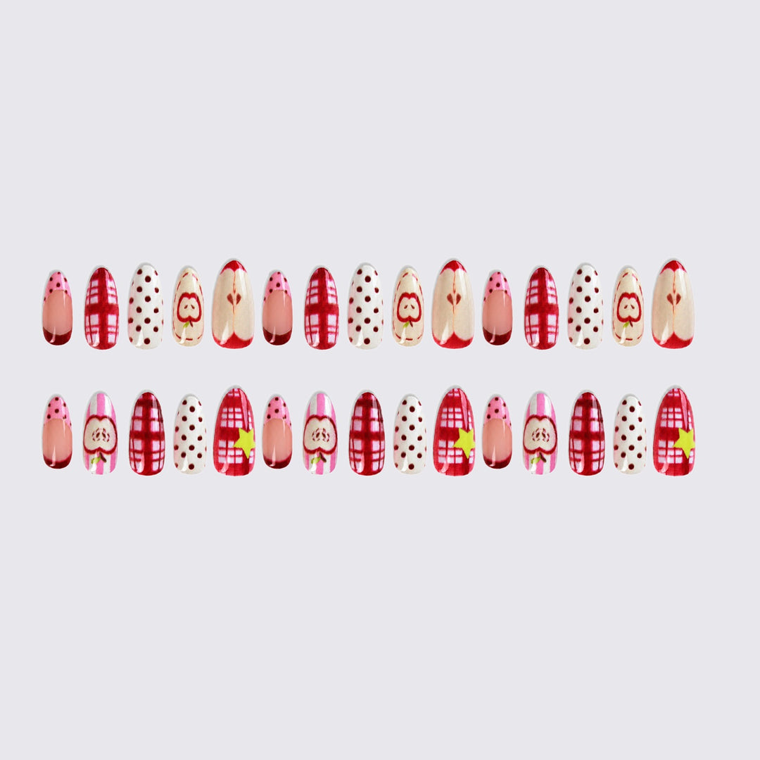 Stylish art nail set with cheerful fruit designs Stornfield