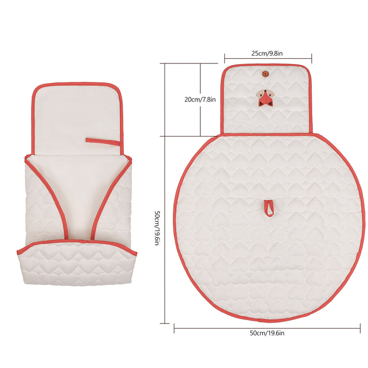 Changing mat with sweet bee motif Stornfield
