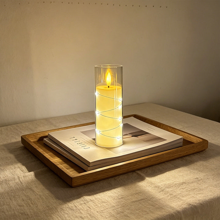 LED Scented Candle with Flame Effect Stornfield