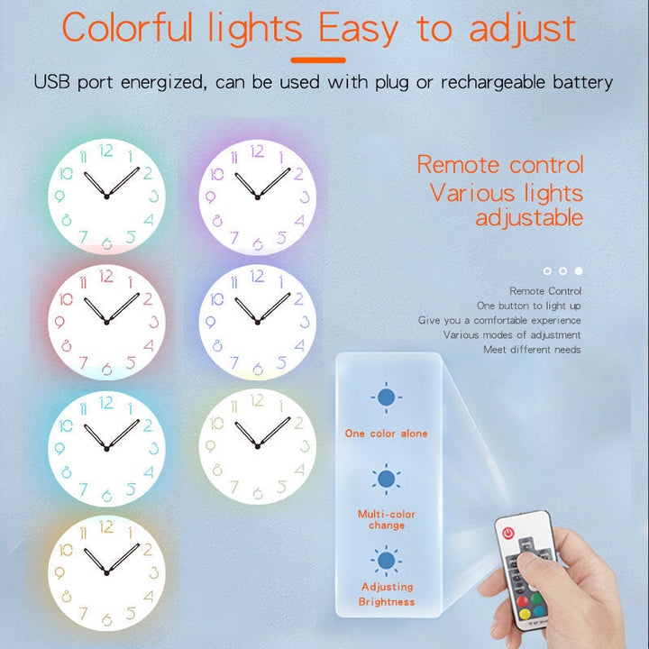Stornfield | Decorative Silent Atmospheric LED Wall Clock