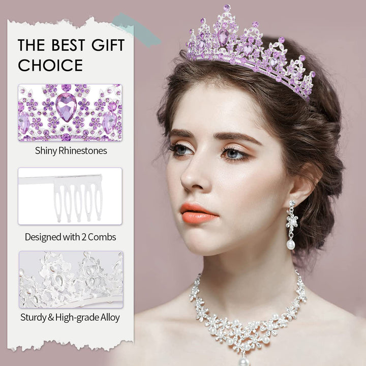 Women's black embellished tiara with elegant design Stornfield