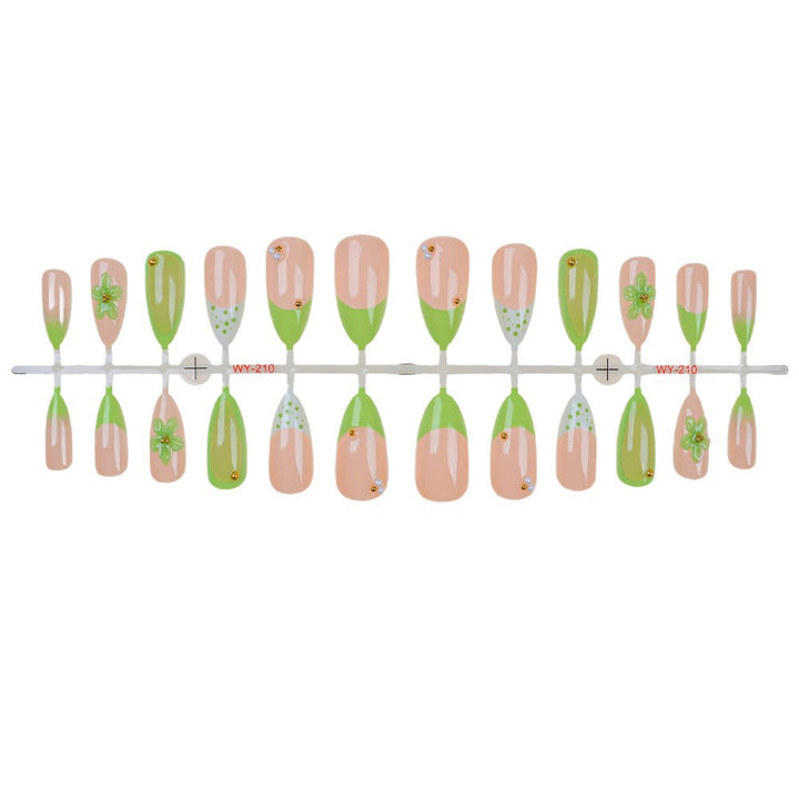 Nature-Inspired Press-On Nail Art Set Stornfield