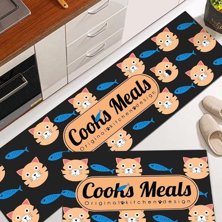 Cat-Themed Kitchen Mat Stornfield