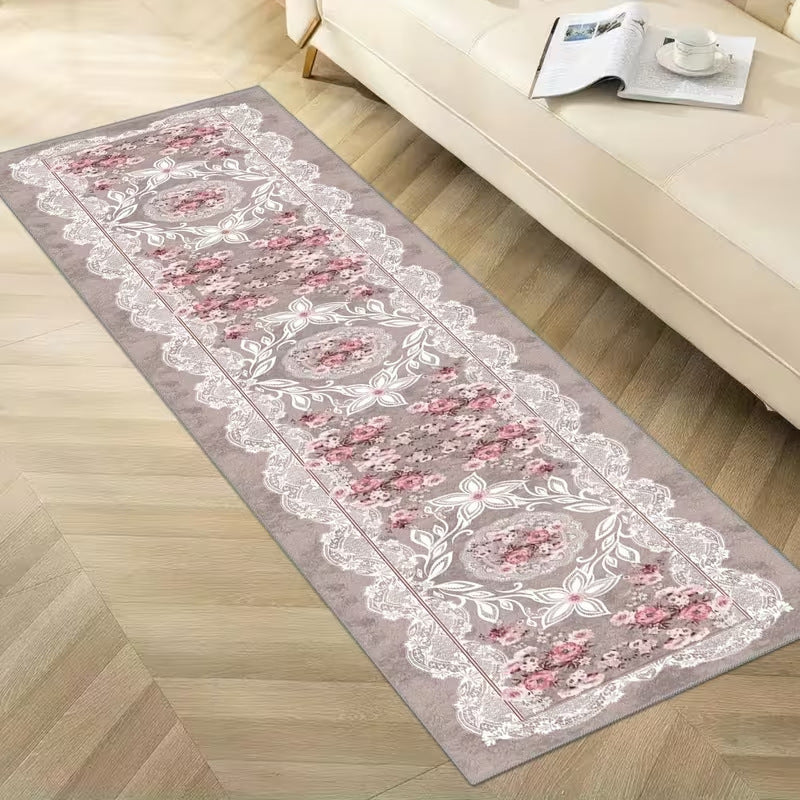 Floral Patterned Runner Rug