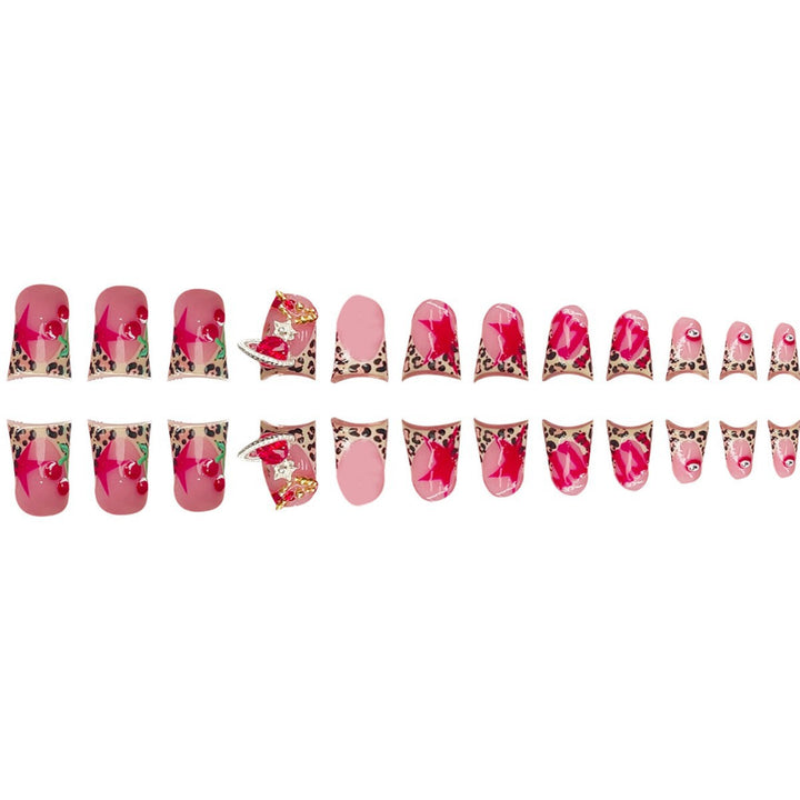 Artistic Leopard Print Press-On Nail Art Stornfield
