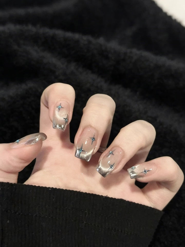 Starry Ombre Press-On Nail Art Set