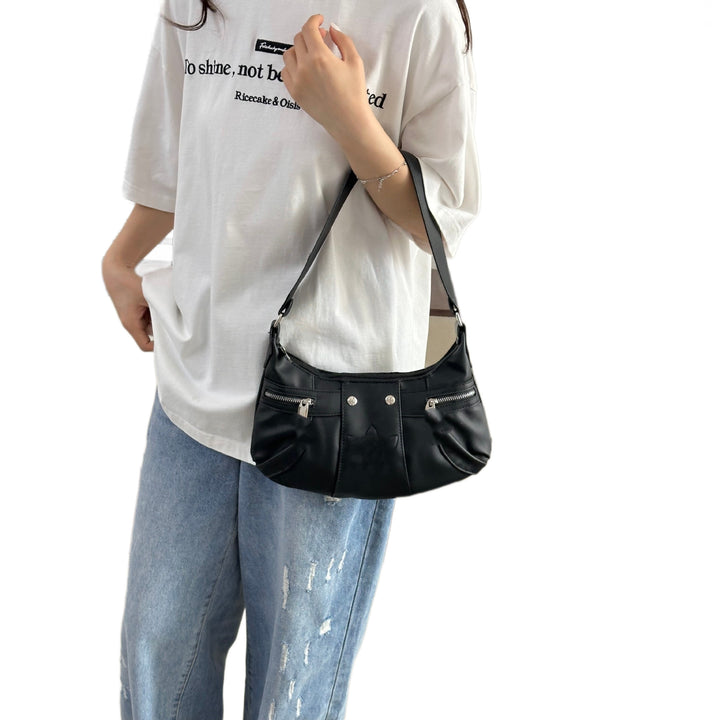 Elegant shoulder bag with multifunctional compartments Stornfield