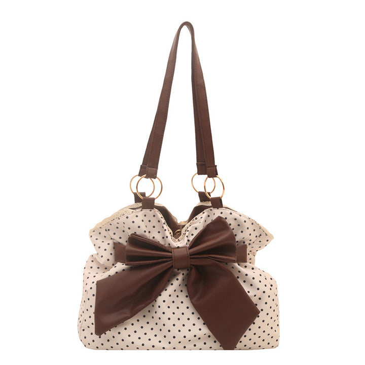 WoCharming Polka Dot Bow Tote Bag Stornfield