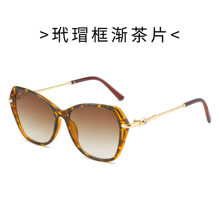 Women's fashionable Cat-Eye sunglasses with elegant metal frame Stornfield