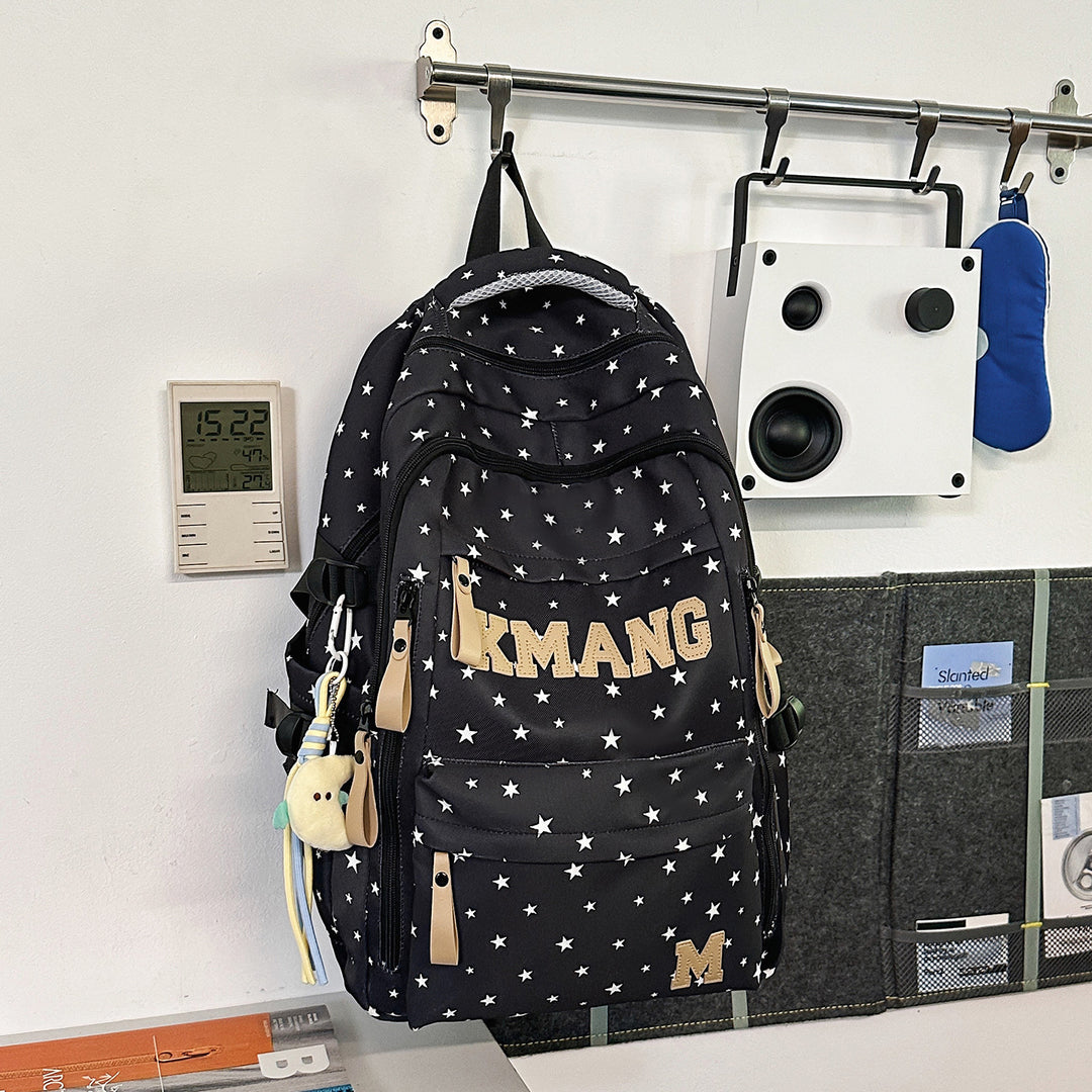 Trendy Star-Patterned Backpack Stornfield