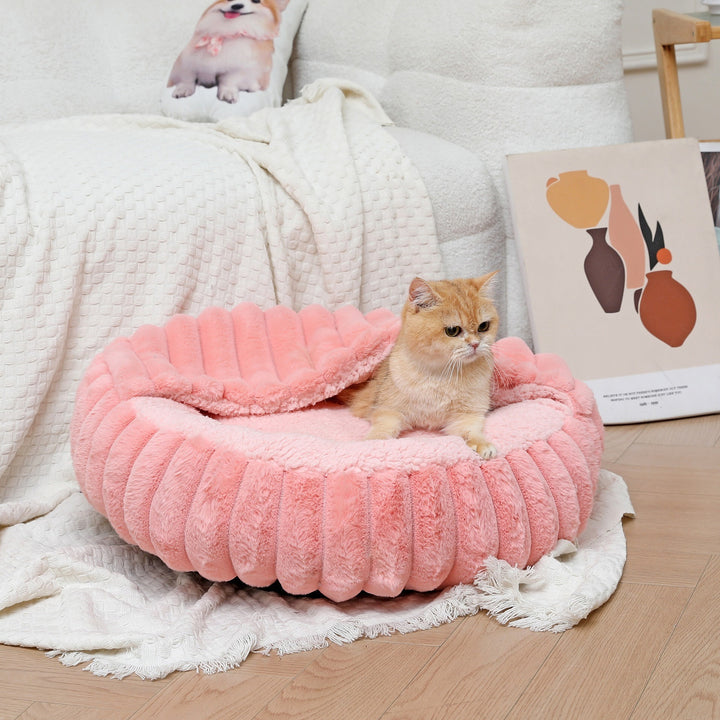 Ladies Cozy and Round Pet Bed with High Edge Stornfield