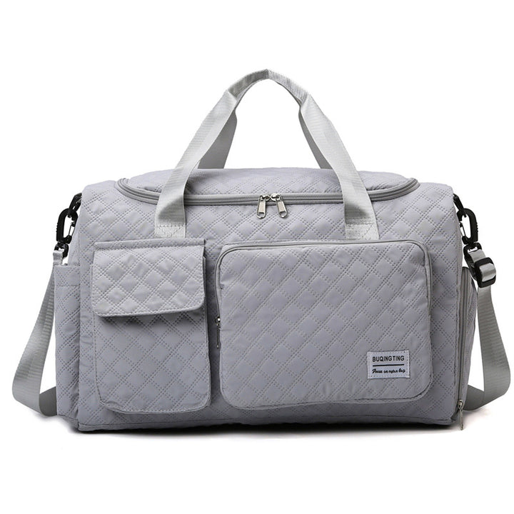 Spacious Quilted Weekend Duffle Bag Stornfield