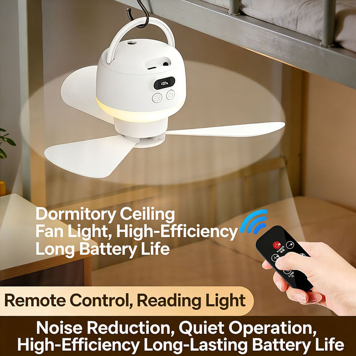 Portable Hanging LED Ceiling Fan Stornfield
