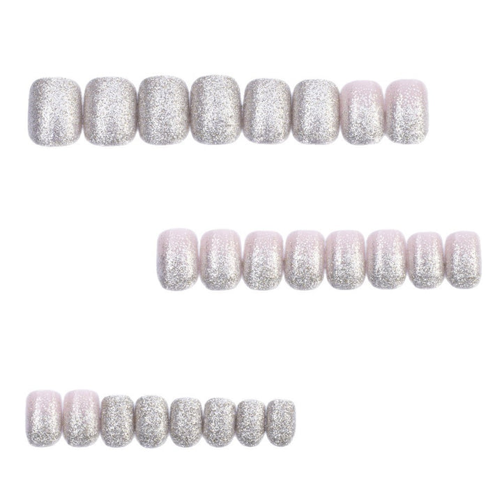 Elegant glitter pattern artificial nails Stornfield