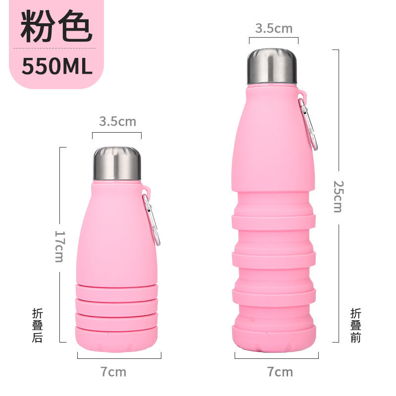 Women collapsible silicone water bottle Stornfield