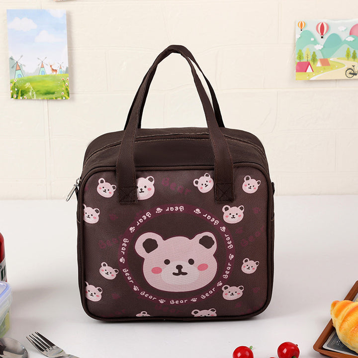 Children's Insulated Bear-Themed Lunch Bag Stornfield