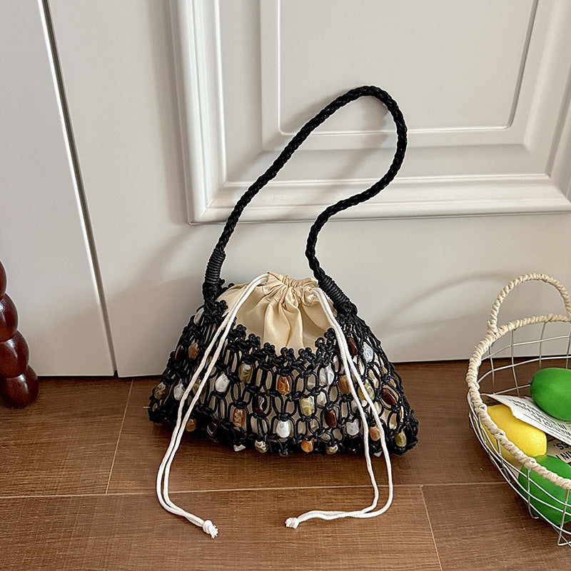 Bohemian Beaded Drawstring