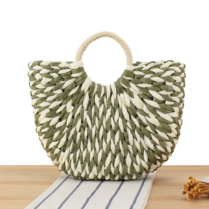Wicker bag in modern design with artistic weaving Stornfield