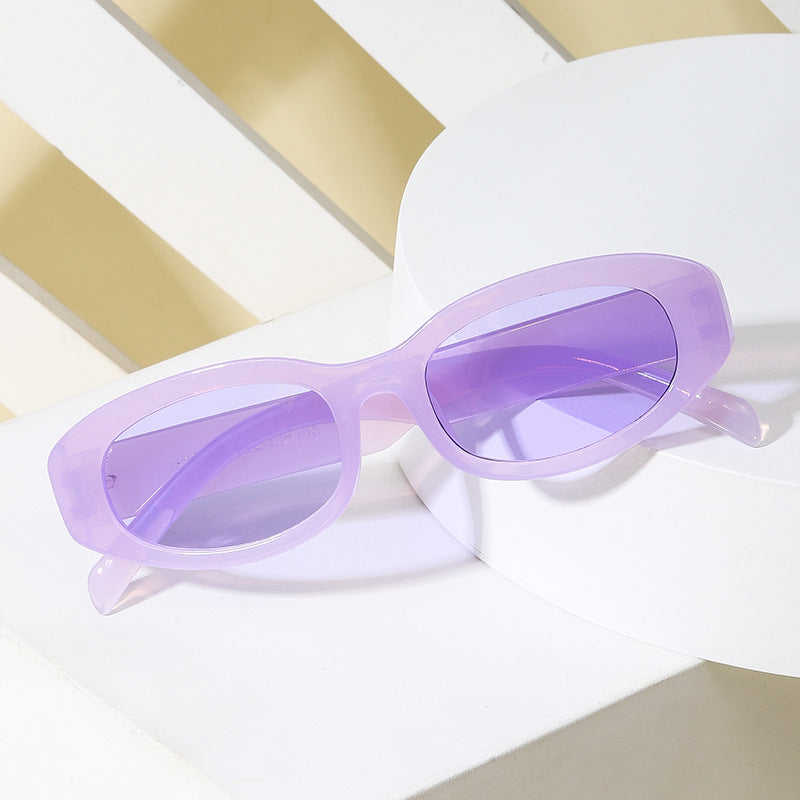 Ladies fashionable sunglasses in minimalist oval design Stornfield