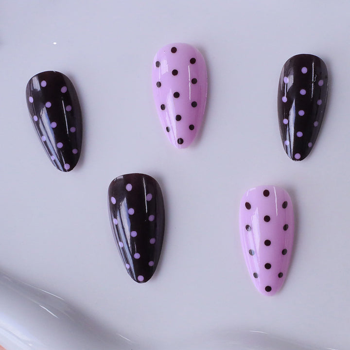 Artistic Polka Dot Nail Enhancements Stornfield