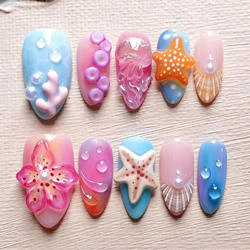 Nail art set with maritime and creative designs Stornfield