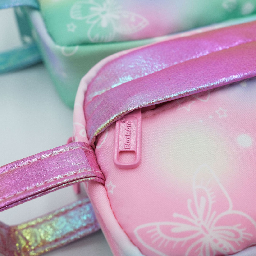 Colorful Butterfly Print Pencil Case
