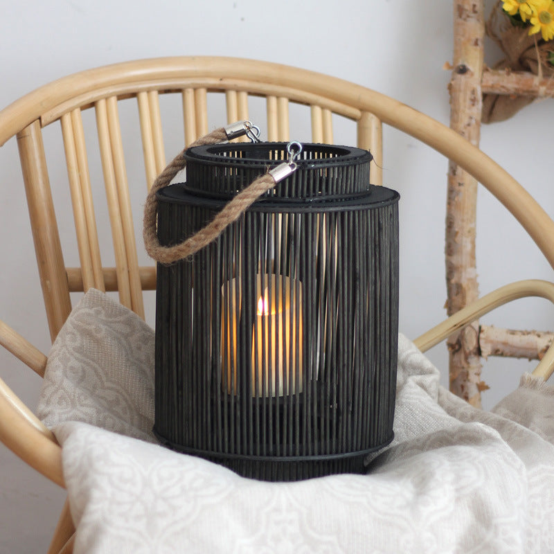 Decorative Rattan Lantern Stornfield