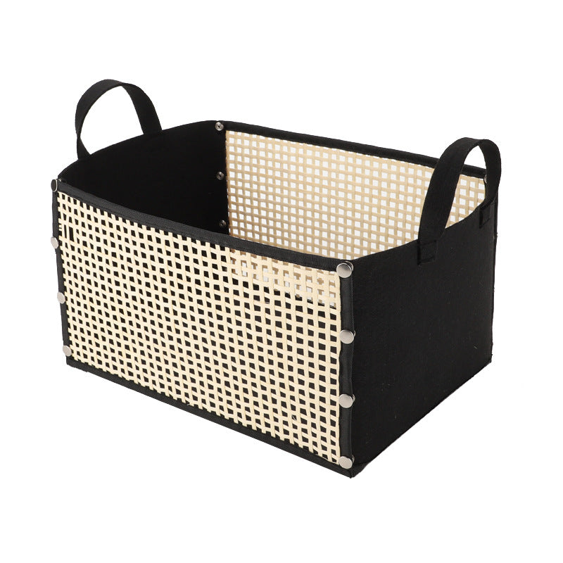 Modern storage container with rattan look Stornfield