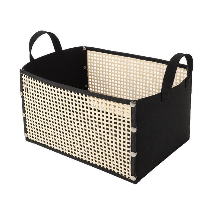 Modern storage container with rattan look Stornfield