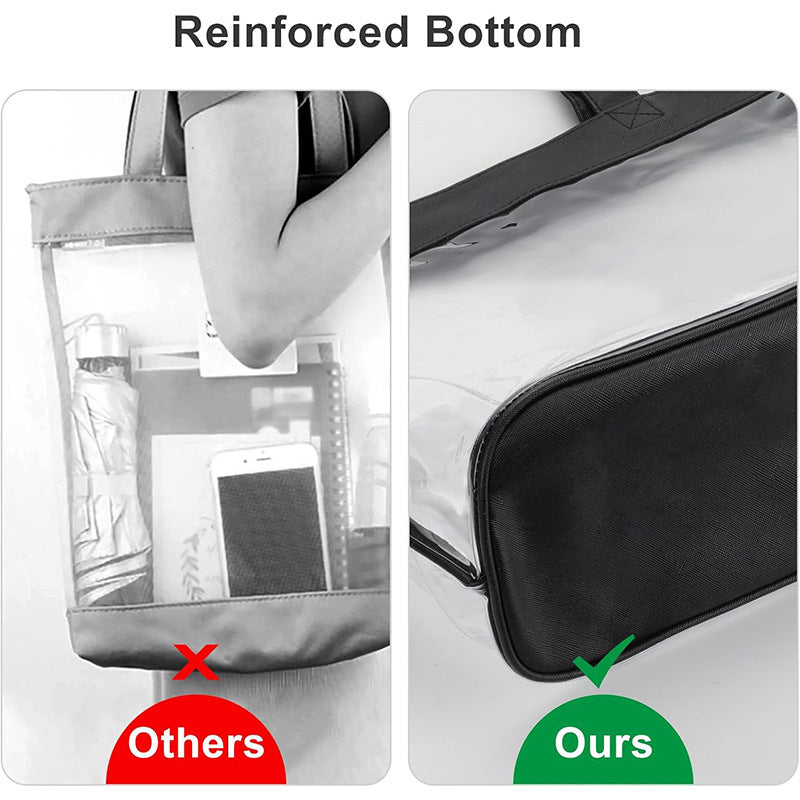 Transparent tote bag with removable interior compartment Stornfield