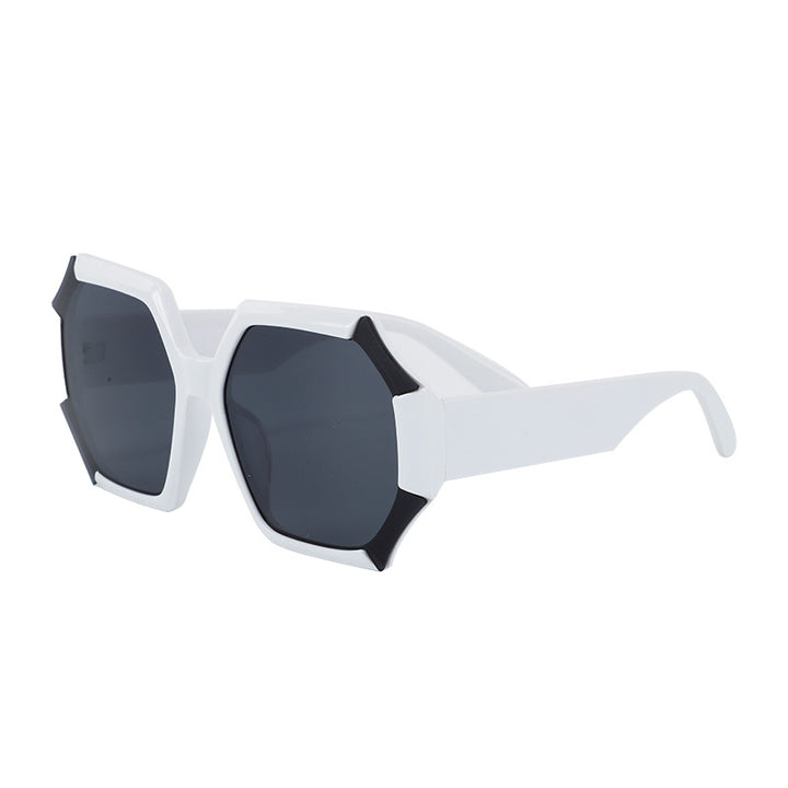 Ladies fashionable sunglasses with faceted frame Stornfield
