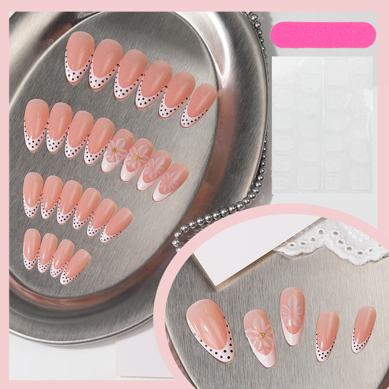 Elegant Floral Art Press-On Nail Set Stornfield