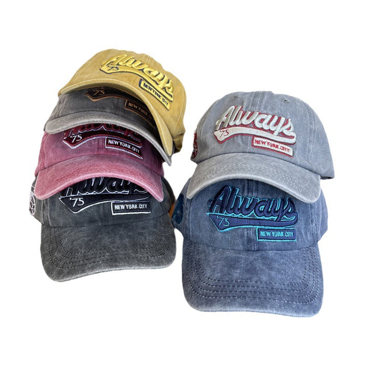 Men's Vintage-Inspired Distressed Cotton Baseball Cap Stornfield