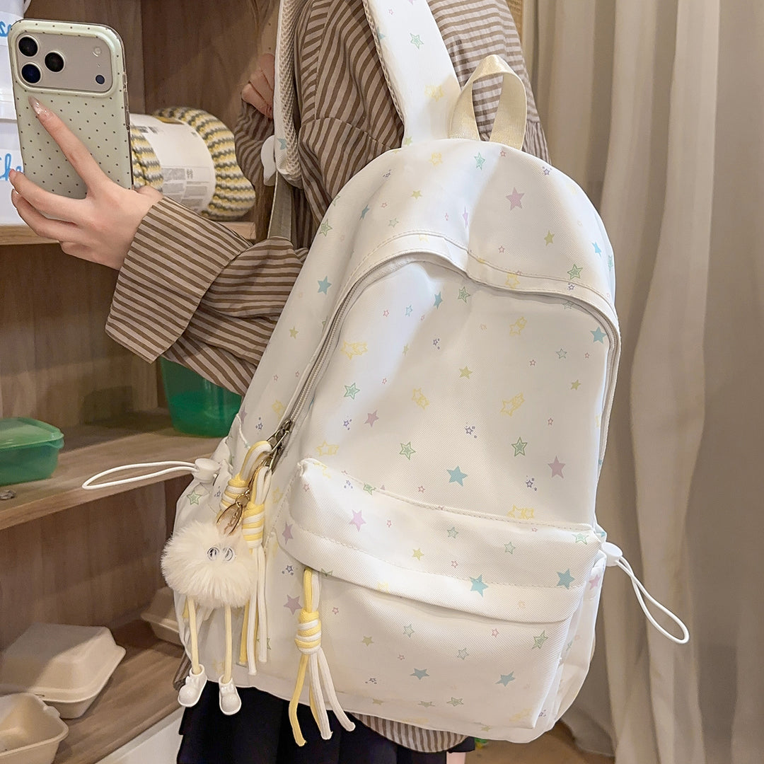 Casual Lightweight Star-Printed Backpack Stornfield