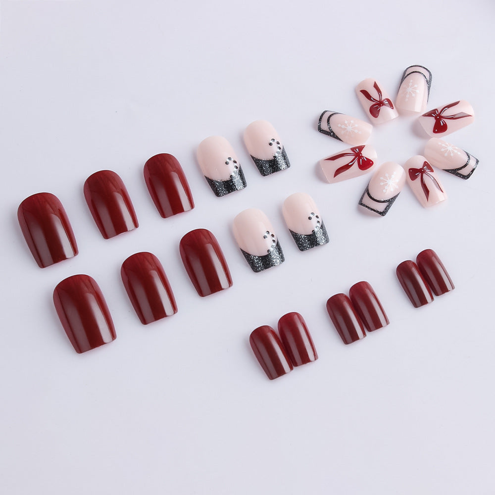 Festive Glamorous Press-On Nail Art Set Stornfield