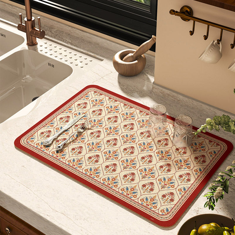 Embroidered Kitchen Mat