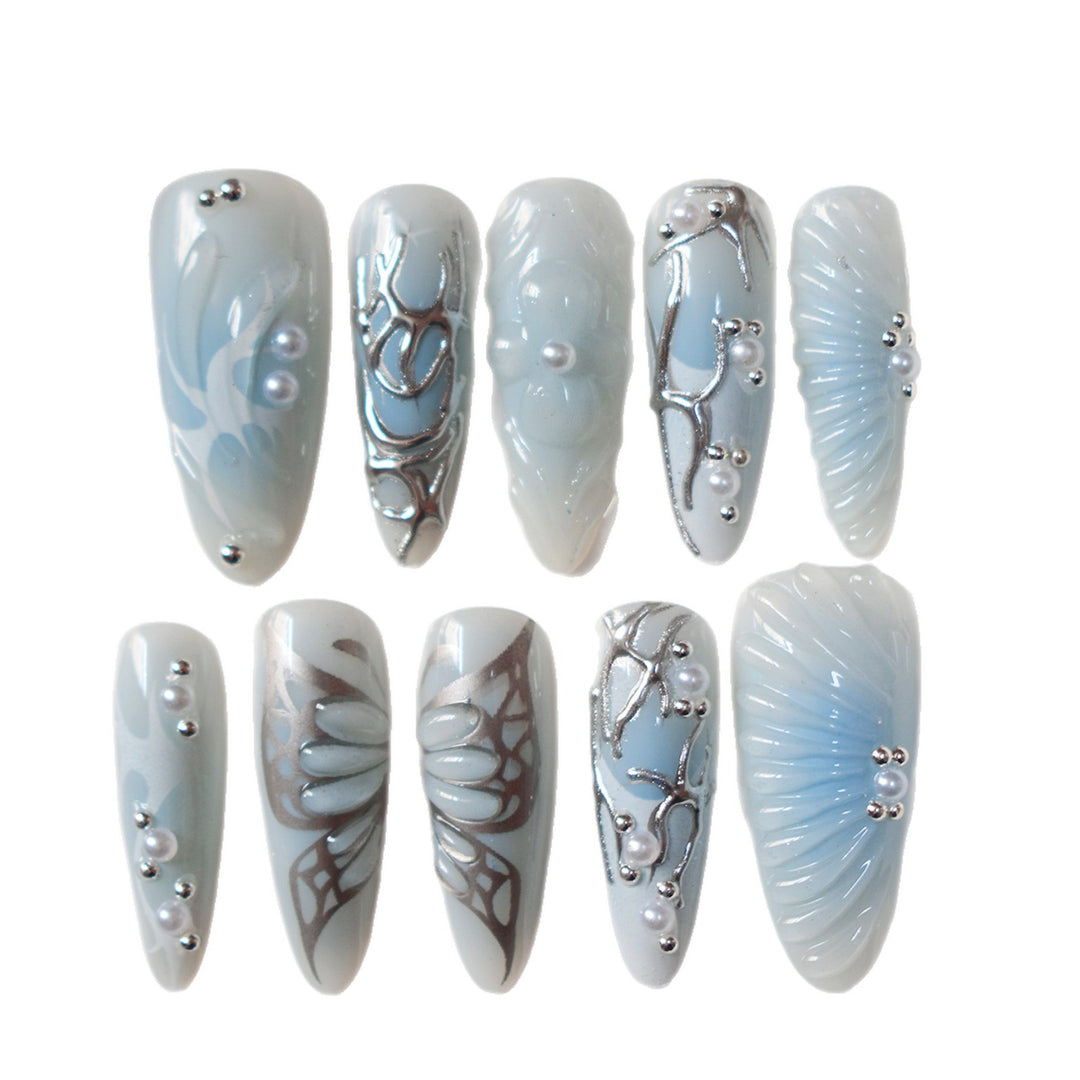 Artistic Press-On Nail Design Stornfield