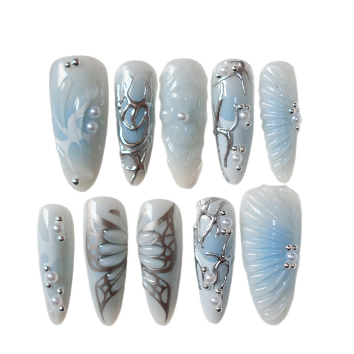 Artistic Press-On Nail Design Stornfield