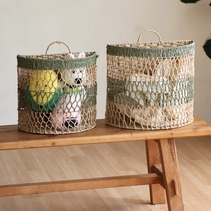 Storage basket with handwoven design Stornfield