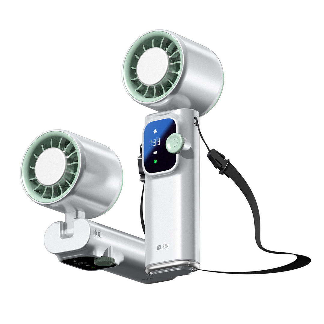 Dual-Head Rechargeable Personal Cooling Fan Stornfield