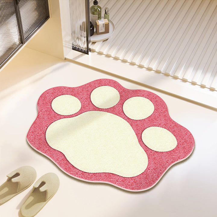 Fun Paw Print Bath Mat Stornfield